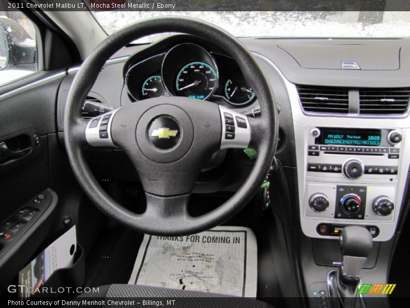 Mocha Steel Metallic / Ebony 2011 Chevrolet Malibu LT