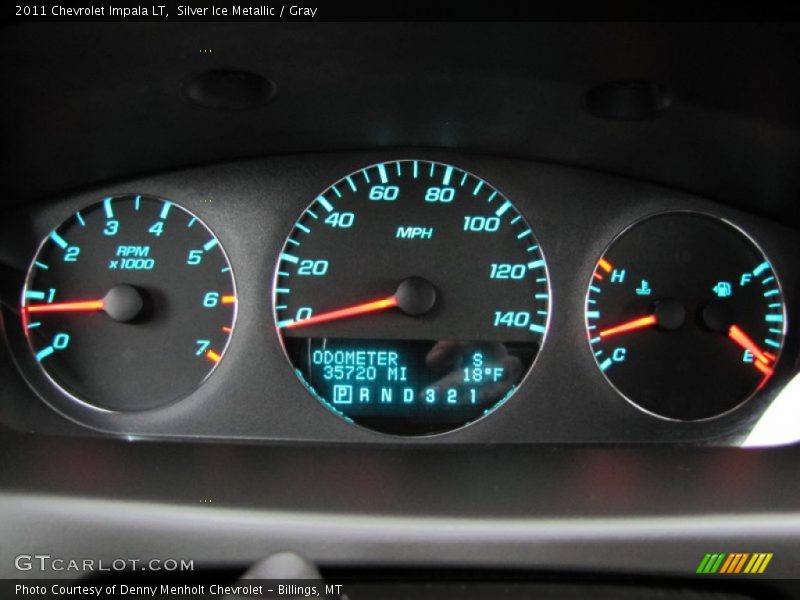 Silver Ice Metallic / Gray 2011 Chevrolet Impala LT