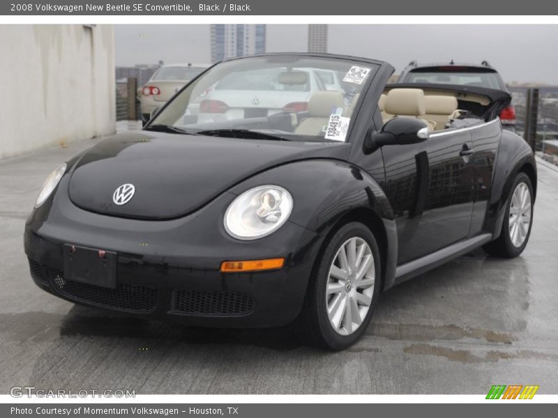 Black / Black 2008 Volkswagen New Beetle SE Convertible