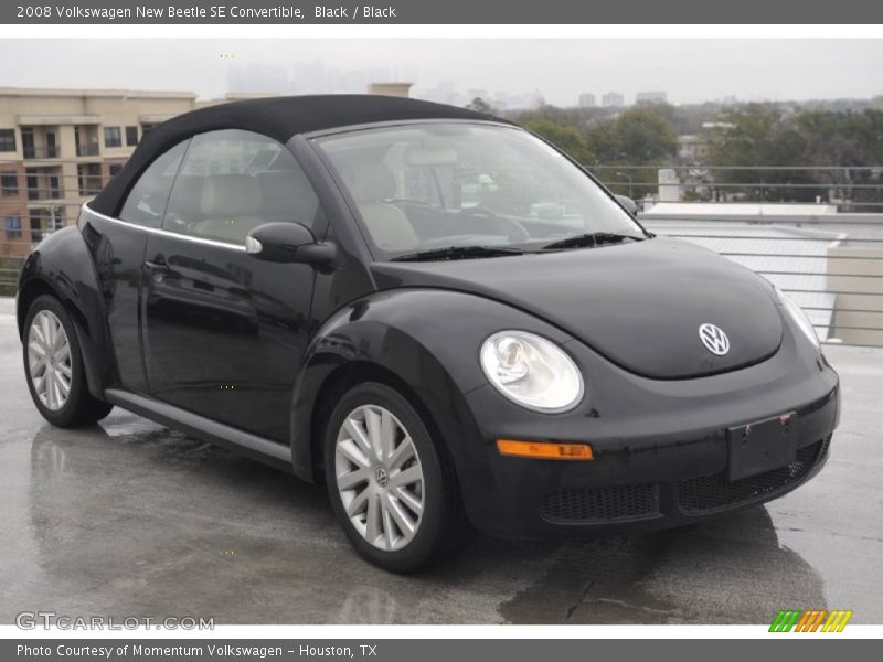 Black / Black 2008 Volkswagen New Beetle SE Convertible