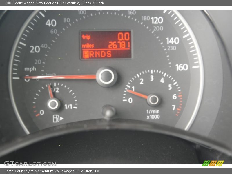 Black / Black 2008 Volkswagen New Beetle SE Convertible