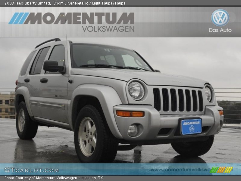 Bright Silver Metallic / Light Taupe/Taupe 2003 Jeep Liberty Limited