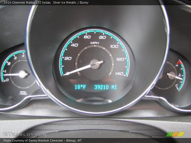 Silver Ice Metallic / Ebony 2010 Chevrolet Malibu LTZ Sedan