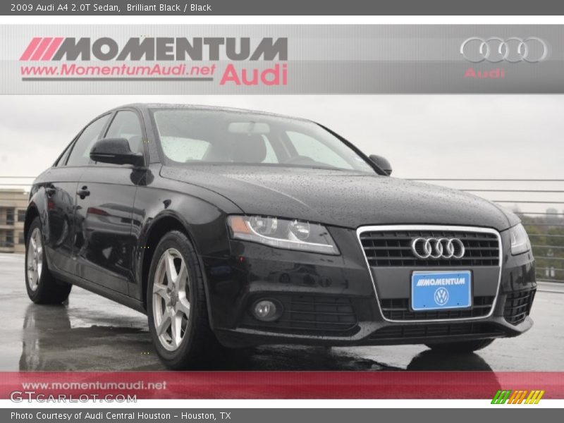 Brilliant Black / Black 2009 Audi A4 2.0T Sedan