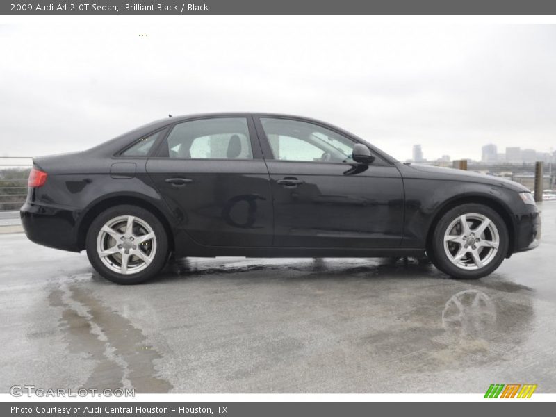 Brilliant Black / Black 2009 Audi A4 2.0T Sedan