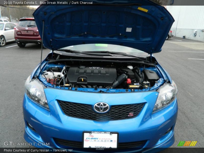 Blue Streak Metallic / Dark Charcoal 2010 Toyota Corolla S