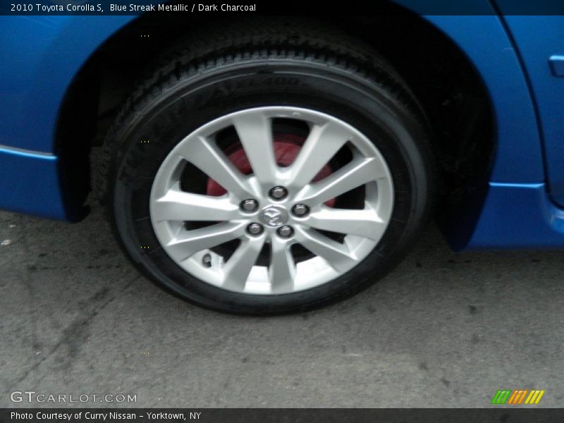 Blue Streak Metallic / Dark Charcoal 2010 Toyota Corolla S