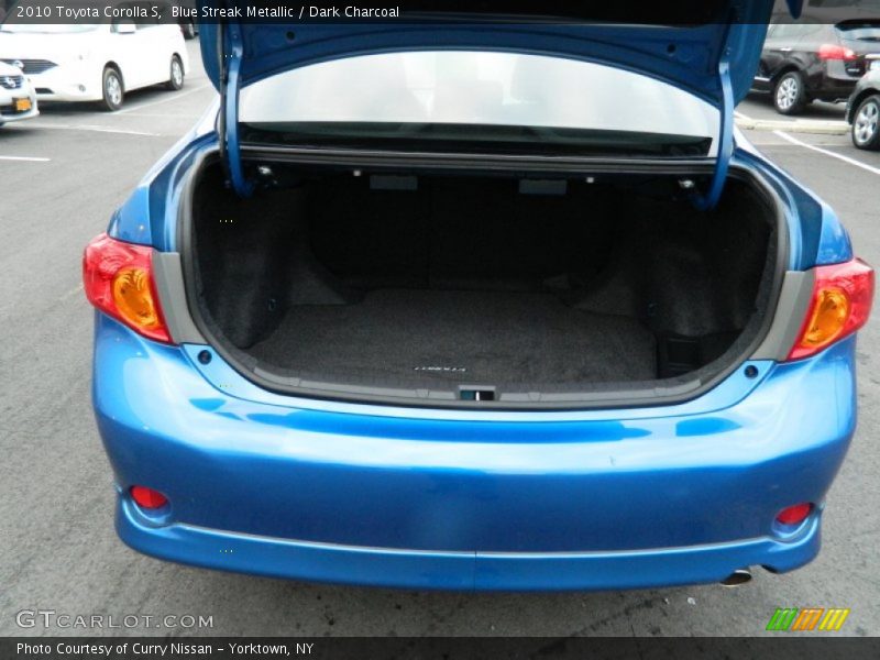 Blue Streak Metallic / Dark Charcoal 2010 Toyota Corolla S