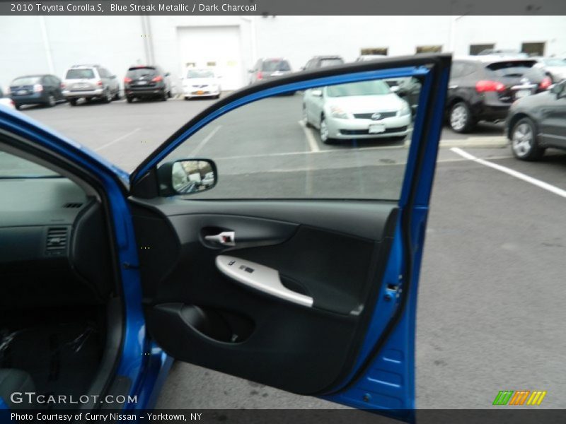 Blue Streak Metallic / Dark Charcoal 2010 Toyota Corolla S