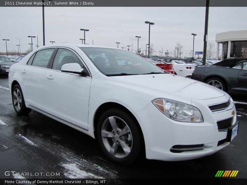 Summit White / Ebony 2011 Chevrolet Malibu LT