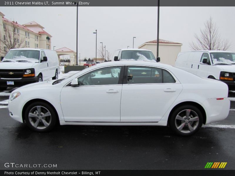 Summit White / Ebony 2011 Chevrolet Malibu LT