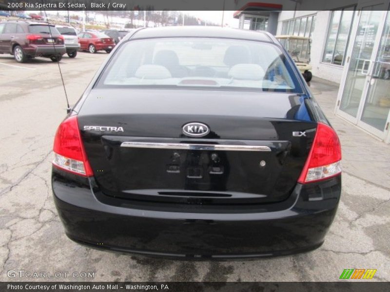 Black / Gray 2008 Kia Spectra EX Sedan