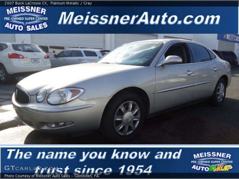 Platinum Metallic / Gray 2007 Buick LaCrosse CX
