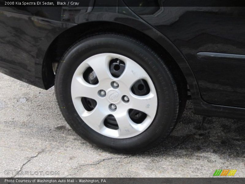 Black / Gray 2008 Kia Spectra EX Sedan
