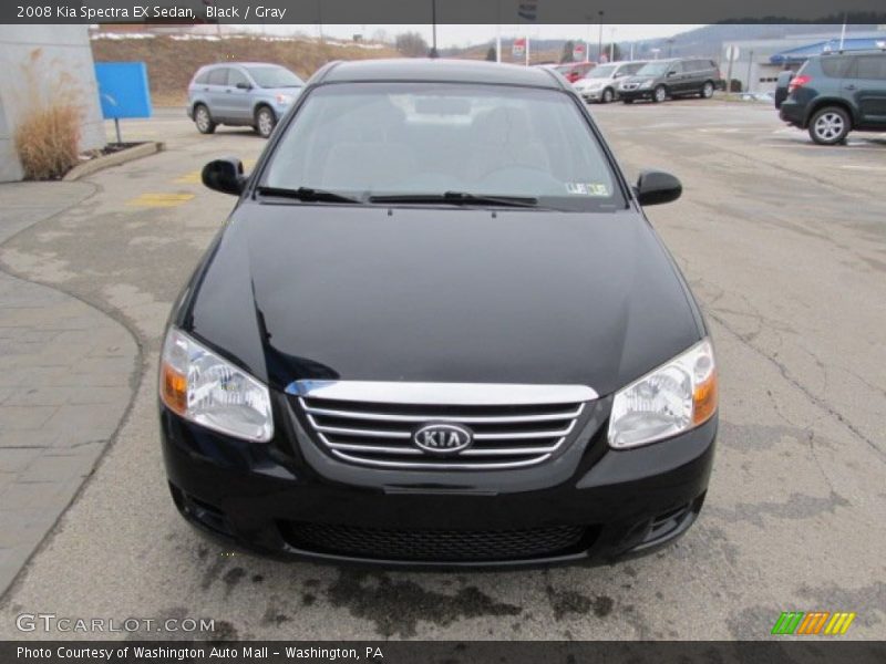 Black / Gray 2008 Kia Spectra EX Sedan