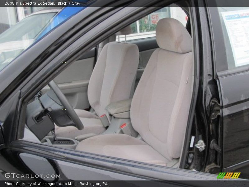 Black / Gray 2008 Kia Spectra EX Sedan