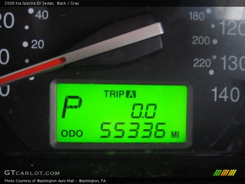 Black / Gray 2008 Kia Spectra EX Sedan