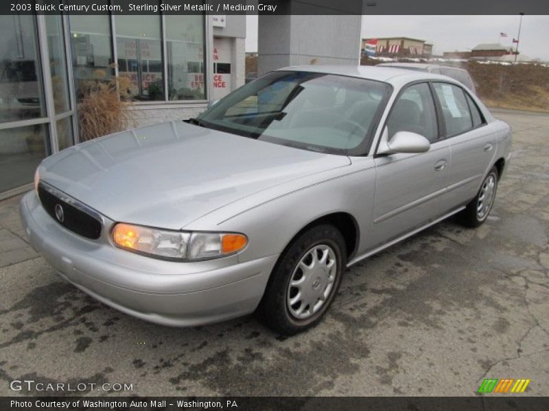 Sterling Silver Metallic / Medium Gray 2003 Buick Century Custom