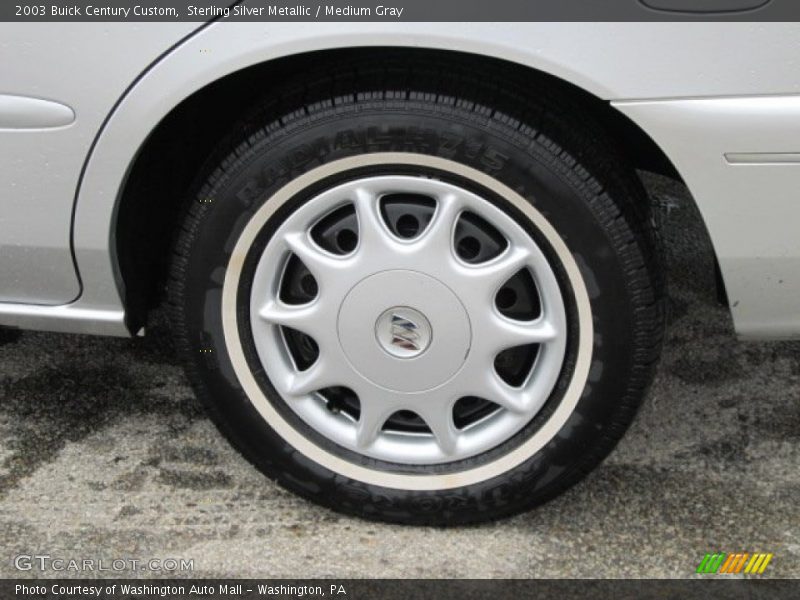 Sterling Silver Metallic / Medium Gray 2003 Buick Century Custom