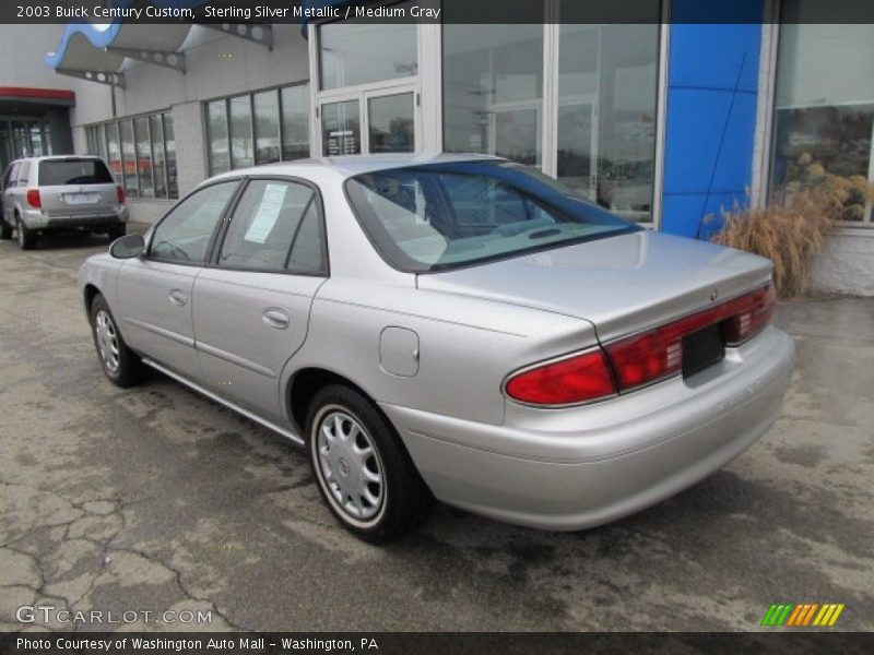Sterling Silver Metallic / Medium Gray 2003 Buick Century Custom