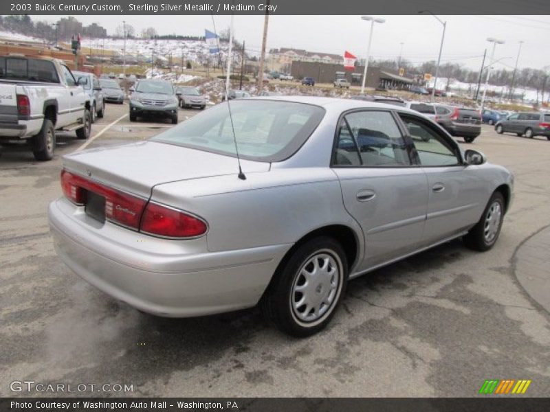 Sterling Silver Metallic / Medium Gray 2003 Buick Century Custom