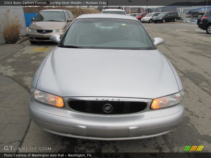 Sterling Silver Metallic / Medium Gray 2003 Buick Century Custom