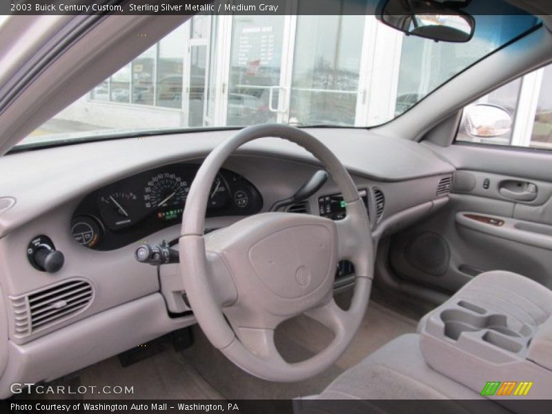 Sterling Silver Metallic / Medium Gray 2003 Buick Century Custom