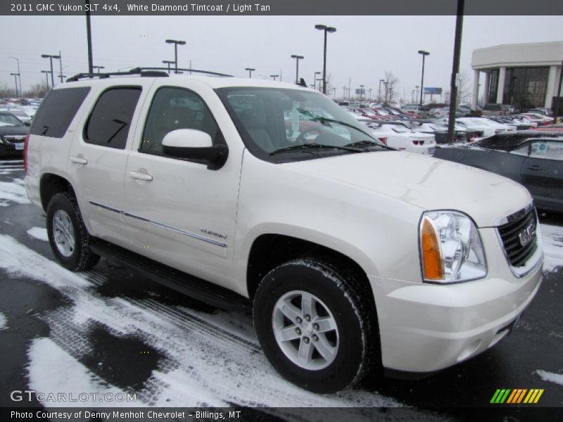 White Diamond Tintcoat / Light Tan 2011 GMC Yukon SLT 4x4