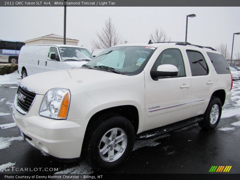 White Diamond Tintcoat / Light Tan 2011 GMC Yukon SLT 4x4