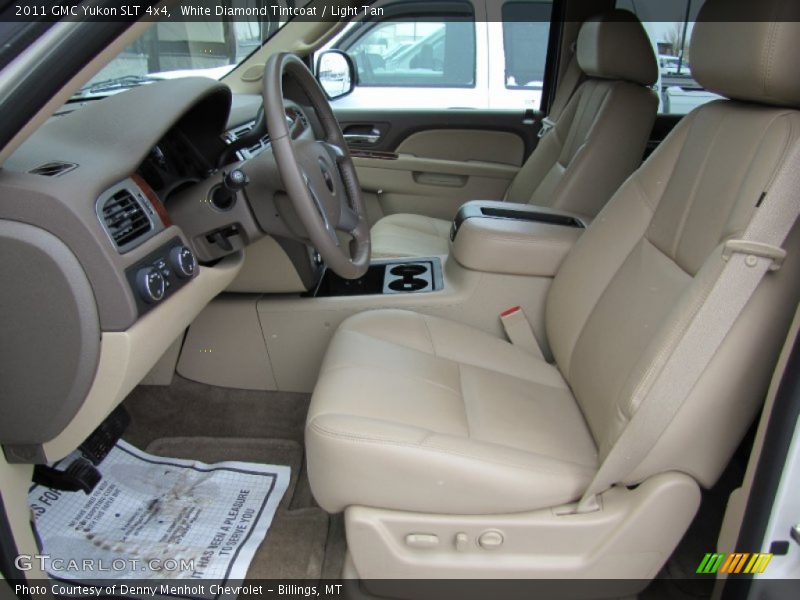 White Diamond Tintcoat / Light Tan 2011 GMC Yukon SLT 4x4