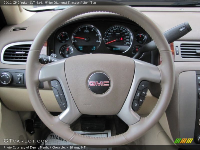 White Diamond Tintcoat / Light Tan 2011 GMC Yukon SLT 4x4