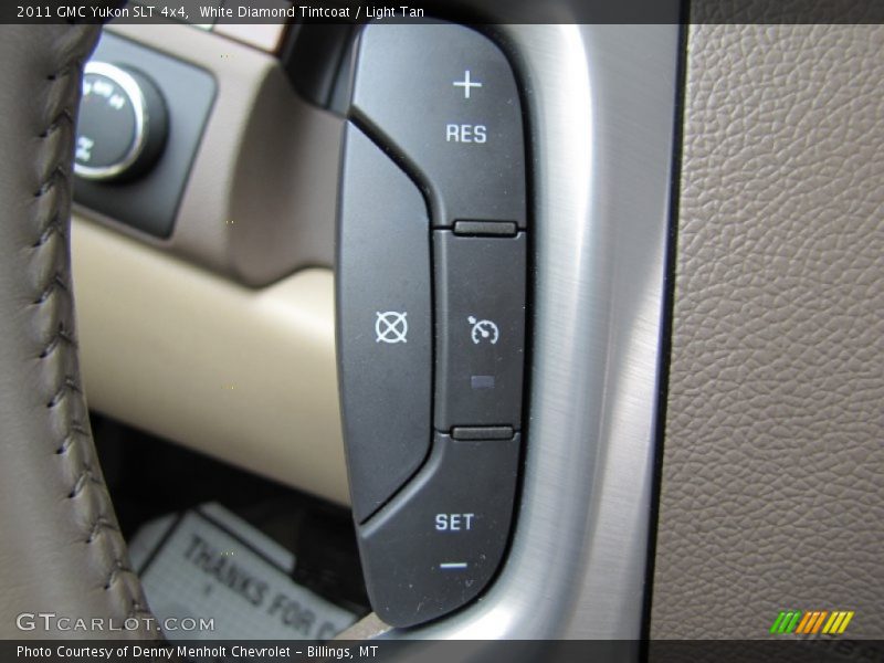 White Diamond Tintcoat / Light Tan 2011 GMC Yukon SLT 4x4