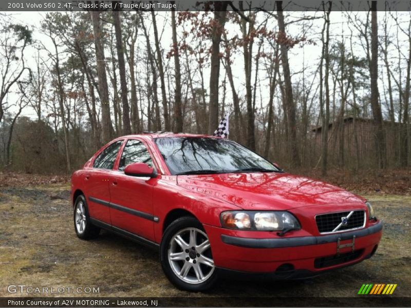 Classic Red / Taupe/Light Taupe 2001 Volvo S60 2.4T