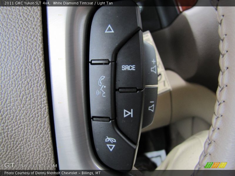 White Diamond Tintcoat / Light Tan 2011 GMC Yukon SLT 4x4