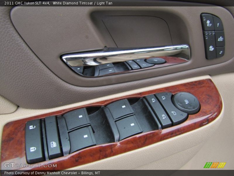 White Diamond Tintcoat / Light Tan 2011 GMC Yukon SLT 4x4