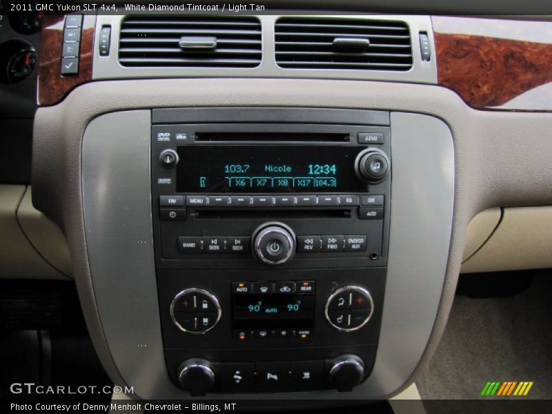 White Diamond Tintcoat / Light Tan 2011 GMC Yukon SLT 4x4