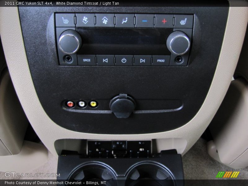 White Diamond Tintcoat / Light Tan 2011 GMC Yukon SLT 4x4