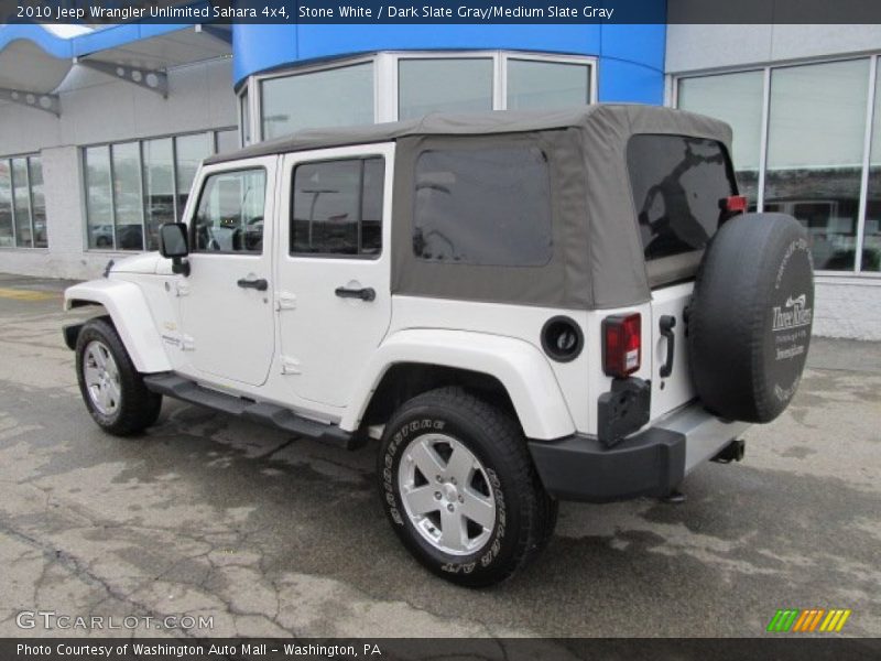 Stone White / Dark Slate Gray/Medium Slate Gray 2010 Jeep Wrangler Unlimited Sahara 4x4