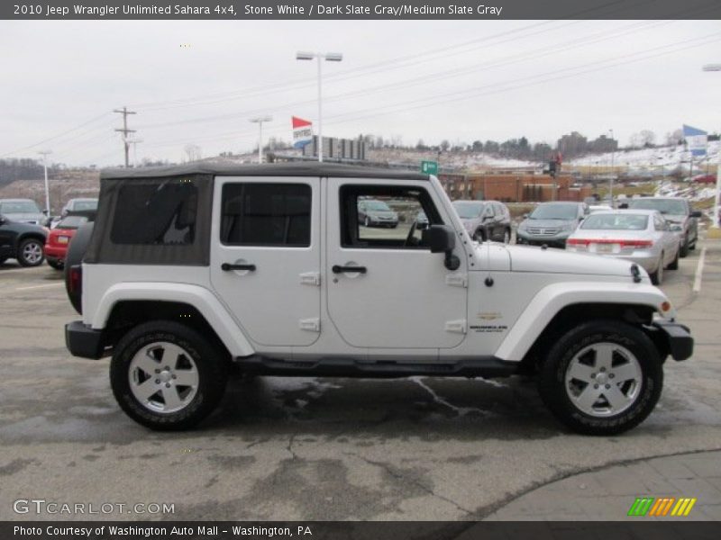 Stone White / Dark Slate Gray/Medium Slate Gray 2010 Jeep Wrangler Unlimited Sahara 4x4