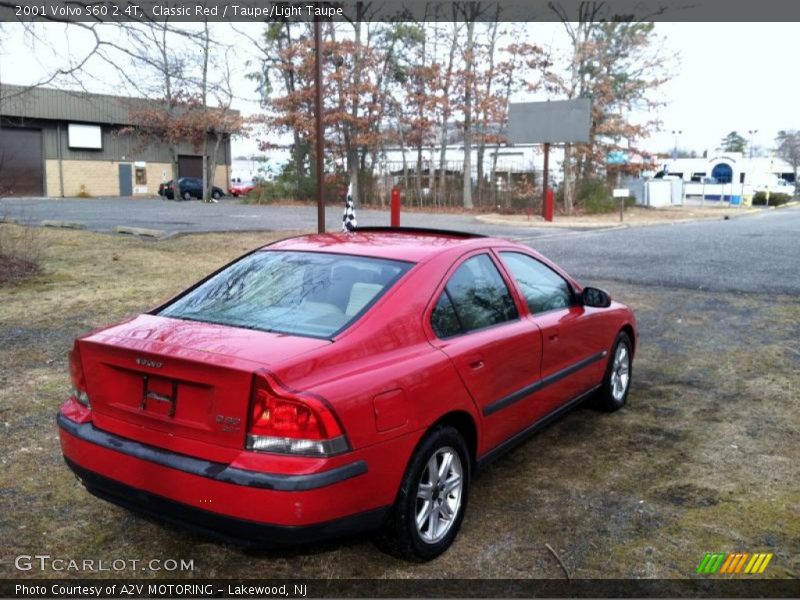 Classic Red / Taupe/Light Taupe 2001 Volvo S60 2.4T