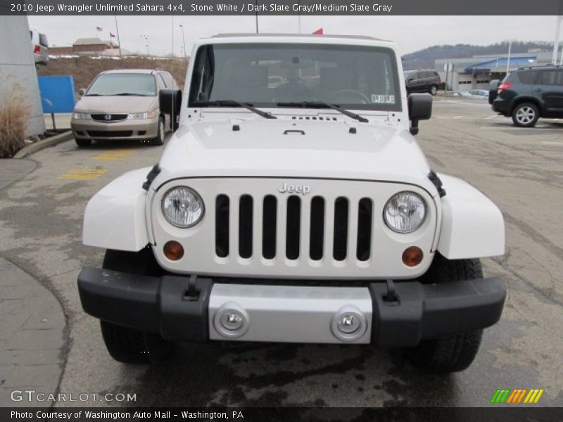 Stone White / Dark Slate Gray/Medium Slate Gray 2010 Jeep Wrangler Unlimited Sahara 4x4