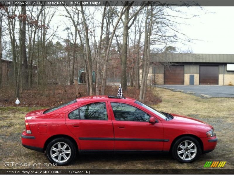 Classic Red / Taupe/Light Taupe 2001 Volvo S60 2.4T