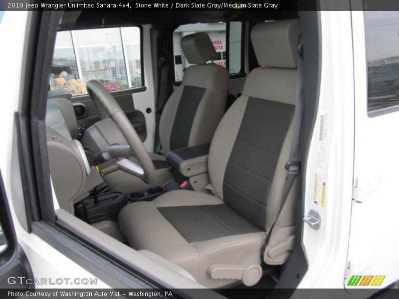 Stone White / Dark Slate Gray/Medium Slate Gray 2010 Jeep Wrangler Unlimited Sahara 4x4