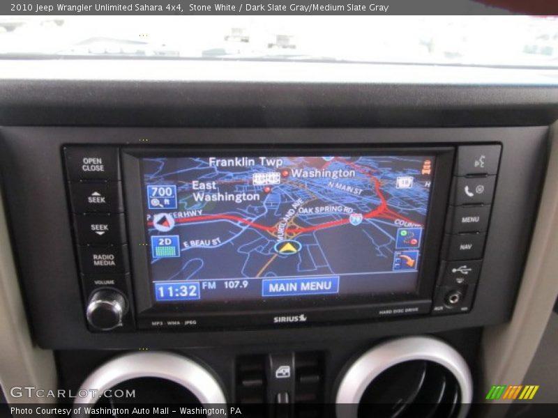 Stone White / Dark Slate Gray/Medium Slate Gray 2010 Jeep Wrangler Unlimited Sahara 4x4