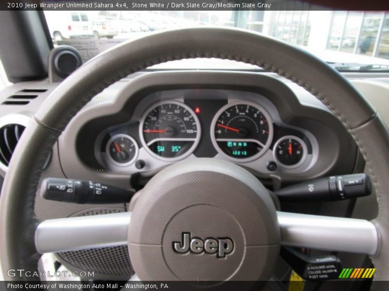 Stone White / Dark Slate Gray/Medium Slate Gray 2010 Jeep Wrangler Unlimited Sahara 4x4