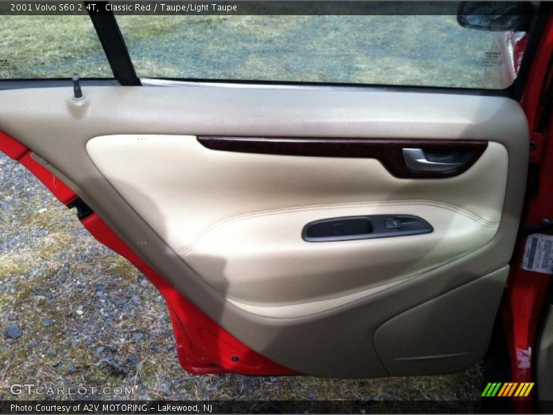 Classic Red / Taupe/Light Taupe 2001 Volvo S60 2.4T