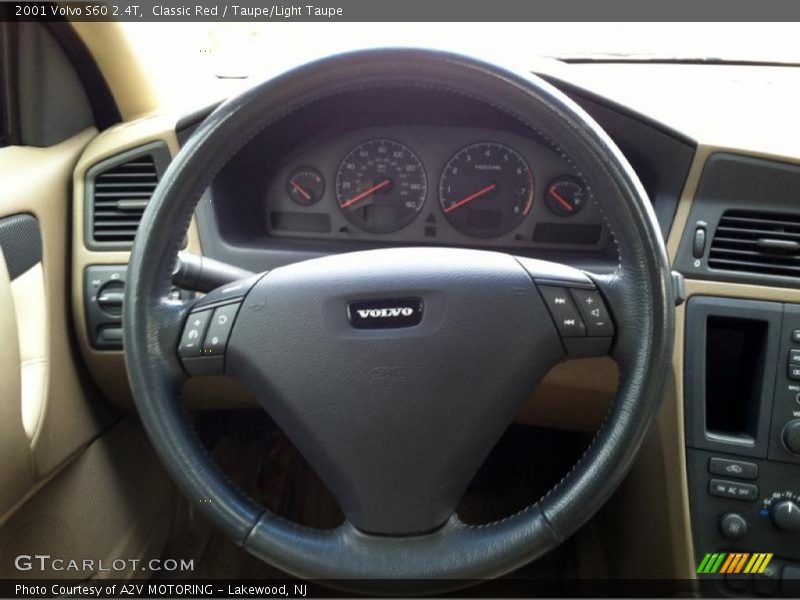 Classic Red / Taupe/Light Taupe 2001 Volvo S60 2.4T