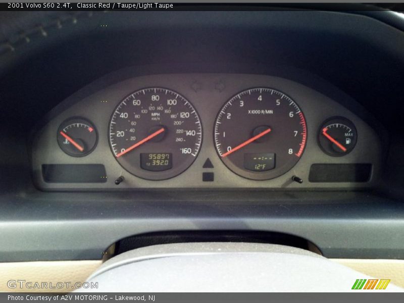 Classic Red / Taupe/Light Taupe 2001 Volvo S60 2.4T