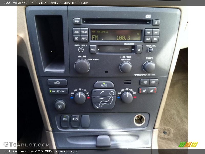 Classic Red / Taupe/Light Taupe 2001 Volvo S60 2.4T