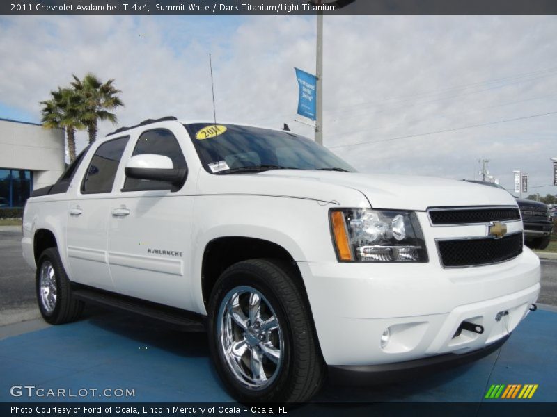 Summit White / Dark Titanium/Light Titanium 2011 Chevrolet Avalanche LT 4x4